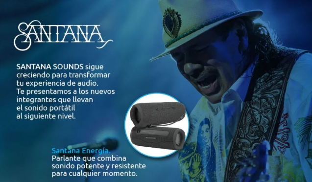 Parlante Bluetooth 5.3 Santana Energía